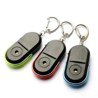 Colorful 1pc Wireless Anti-Lost Alarm Key Finder Locator Keychain Whistle Sound LED Light Things Tracker Search Anti Lost