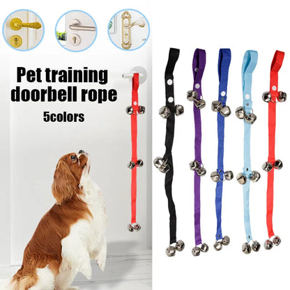 Durable Pet Training Doorbell Rope Lanyard Door Warning Bell Guide Dog Pet Training Bell Supplies Dog Bell Lanyard Universal