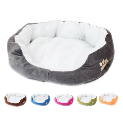 Pet Dog Bed Cashmere Warming Hot Dog Bed House Soft Dog Lounger Nest Dog Baskets Fall Winter Plush Kennel for Cat Puppy Supplies