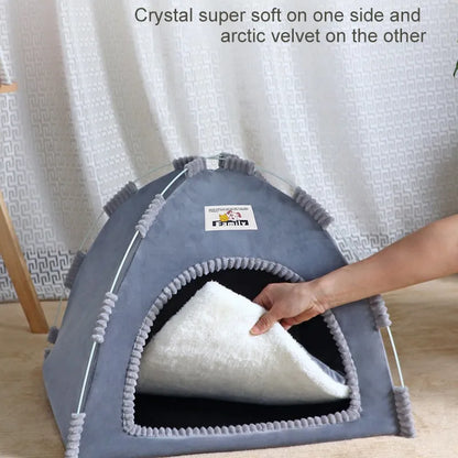 PUPCA Pet Cat Tent Cave Hut Cat Sleep House For Kitten Puppy Playpen Cage Basket Cat Nesk Kennel Small Dog House Bed Chihuahua