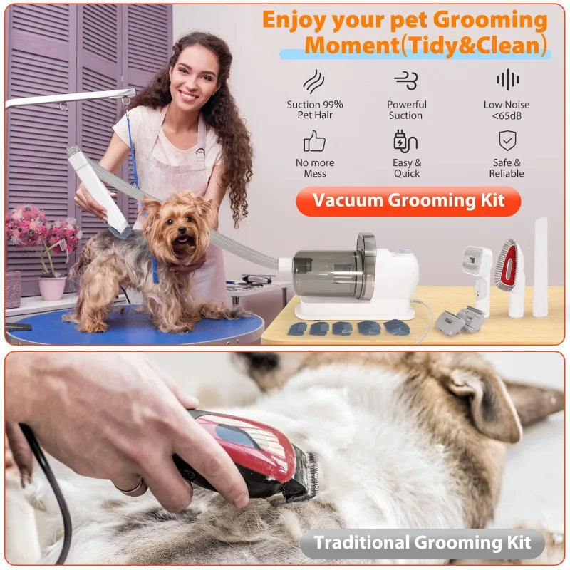 All-in-one pet care vacuum cleaner dog vacuum cleaner pet hair clipper Multifunctional pet hair cutting and vacuuming machine