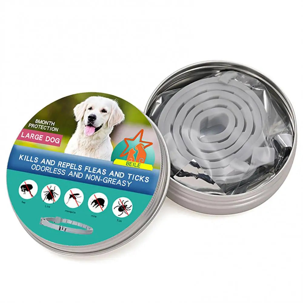 1/2PCS Pet Flea And Tick Collar For Dogs Cats Adjustable Prevention Pet Collar Pest Anti-mosquito Insect Repellent Puppy