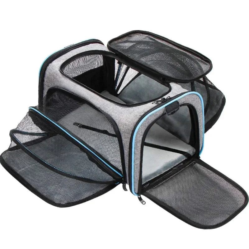 Cat Bag Going Out Portable Portable Pet Bag Foldable Expansion Pet Backpack Breathable Cat Cage Cat Backpack