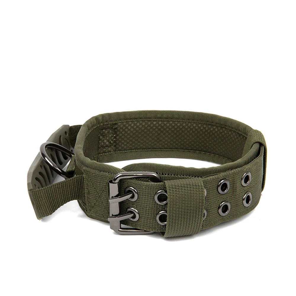 Tactical Police Dog Collar Military Solid Dog Collars Nylon Dog Collar For Small Medium Large Walking Training Pet Accessories