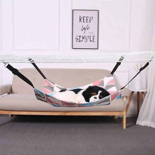 Pet Summer Hammock Swing Cat Beds Hanging Basket Cat Nest Pet Bed Removable and Washable The Dog Hangs The Nest Mats