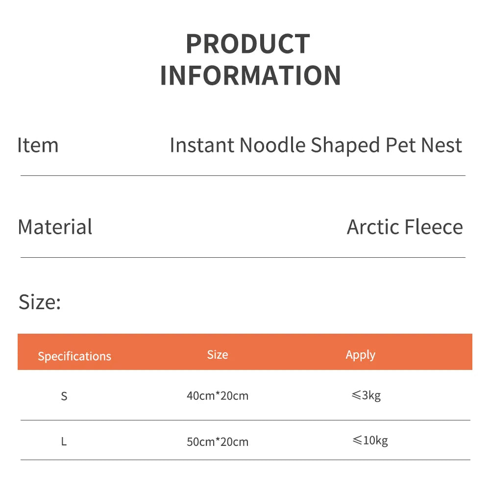 Hanpanda Four Season Home Instant Noodles Pet House For Cats Pet Bed Udon Noodles Cat Nest Bed Sofa Cushion Soft Basket For Cats