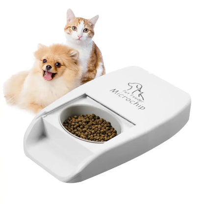 2023 Automatic Pet Feeder Microchip RFID Smart Cat Food Dispenser Cat Dog Accessories Prevent  Food Stealing in Multi Pets Home