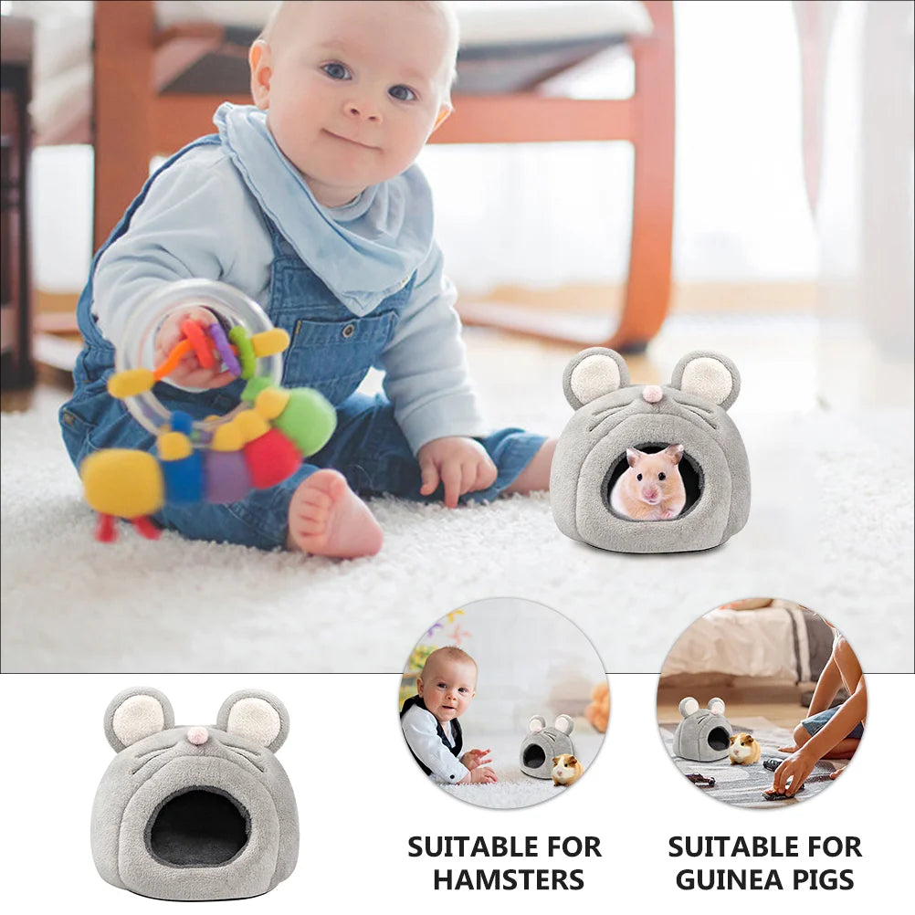 Pet Bed Daybed Bedding Plush Hamster Cage Small Animals Small Animal Hut Lint Hamster Chew Toys Hamster Nesting Habitat