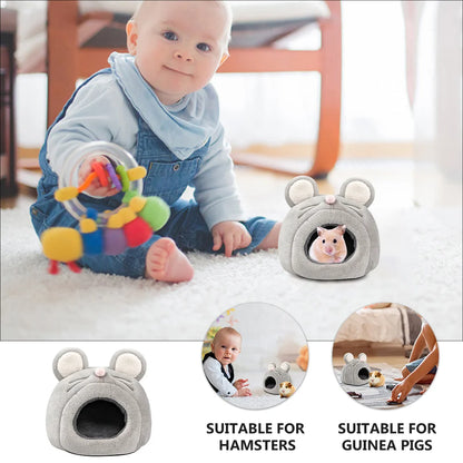 Pet Bed Daybed Bedding Plush Hamster Cage Small Animals Small Animal Hut Lint Hamster Chew Toys Hamster Nesting Habitat