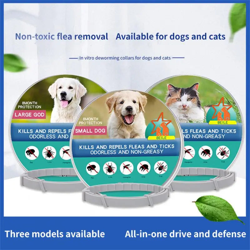 1Pc Pet Flea And Tick Collar For Dogs Cats Adjustable Prevention Pet Collar Pest Anti-mosquito Insect Repellent Puppy Supplies