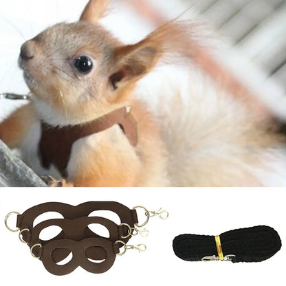 Hamster Squirrel Small Pet Chest Strap Small Pet Leash Traction Rope Sugar Glider Outdoor Traction Rope Windproof Anti Lost Rope