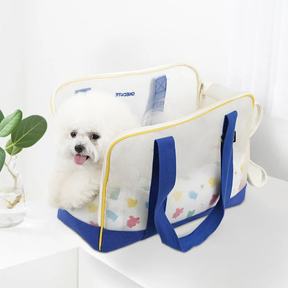 Summer Breathable Puppy Dog Cat Handbag Cozy Pet Carrier for Small Dogs Walking Poodle Yorkies Shoulder Bag Mascotas Accessories