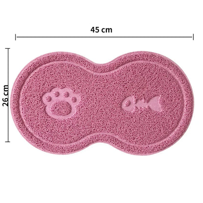 Cloud Shape Pet Cat Dog Feeding Mat Pad Solid Paw Fishbone Pattern Dish Bowl Antislip Placemat Easy Washing Pet Accessories