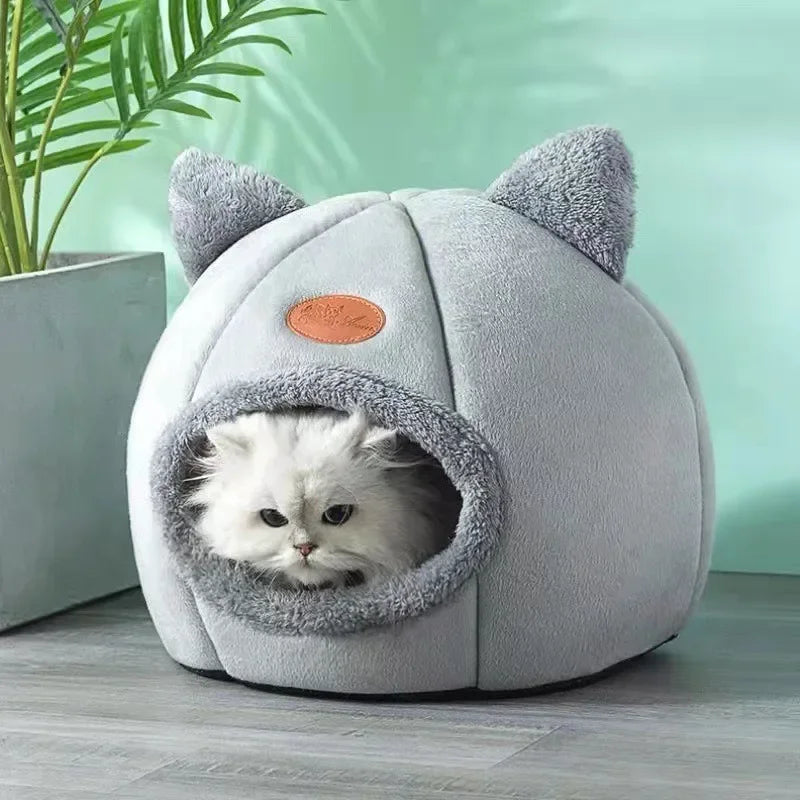 Deep Sleep Comfort in Winter Cat Bed Small Dog House Products Pets Tent Cozy Cave Cat Supplies Cat Beds Pet Products