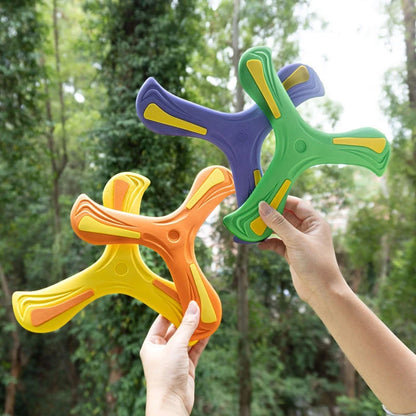 1Set Flying Boomerang Toy Outdoor Accessories Interactive Boomerang Outdoor Children Toys Pet Supplies Dog Training Toys