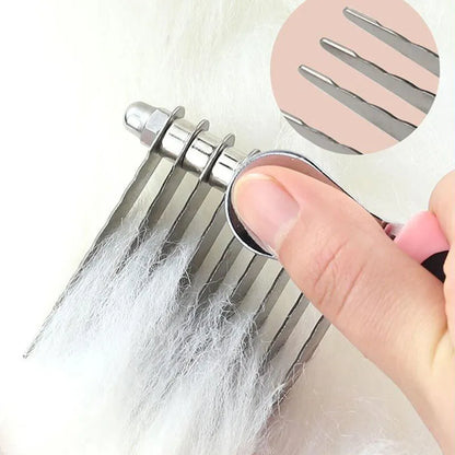 Dog Comb Pet Grooming Tools Dog Rake Comb Pet Brush Stainless Steel Cat Dog Comb for Dematting Removing Hair Pet Dog Accessories