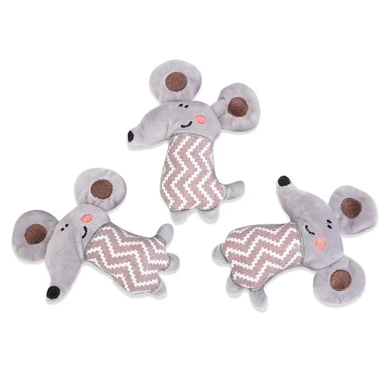 Cartoon Cute Pet Toys Bite Resistant Plush Toy Pet Chew Toy for Cats Dogs Pet Interactive Supplies Puppy Accessories