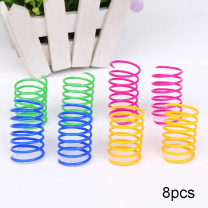 Kitten Coil Spiral Springs Cat Toys Interactive  Gauge Cat Spring Toy Colorful Springs Cat Pet Toy Pet Products