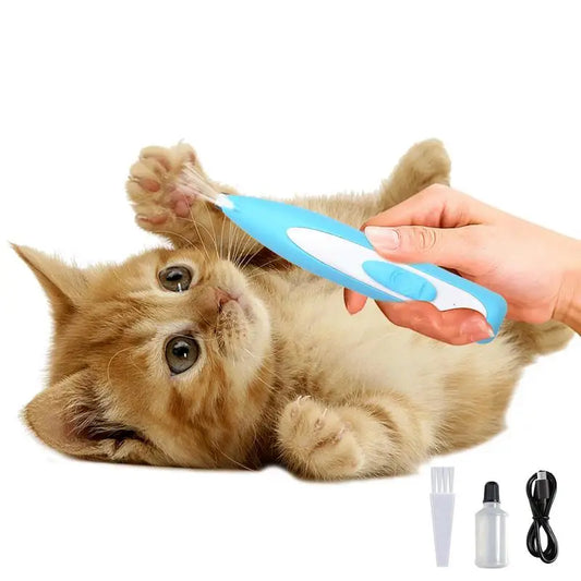 Professional Silent Cat Dog Hair Trimmer Paws Nail Grinder Animal Foot Hair Cutter Remover USB Rechargeable Pet Grooming Clipper