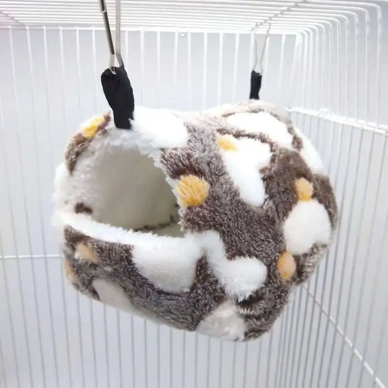 New 1PC Small Pet Bird Parrot Hamster Soft Comfortable Cage Plush Hanging Hammock Nest House Sleeping Bed Warm Nest Pet Products