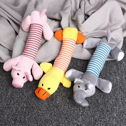 New Hot Pet Dog Toy Squeak Plush Toys For Dogs Supplies Fit for All Puppy Pet Sound Funny Durable Chew Molar  Cute Pets Supplies