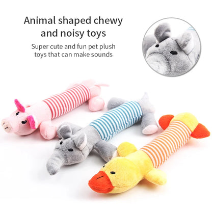 Pet Dog Toy Squeak Plush Toy For Dogs Supplies Fit for All Puppy Pet Sound Toy Funny Durable Chew Molar Cute Toy Pets Supplies