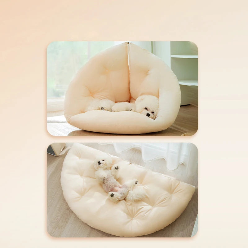 NONOR Dog Beds Pet Kennel Cat Nest Princess Cushion Travel Cat Tent Dog Bed for Small Medium Puppy Indoor Cave Pet House Sofa