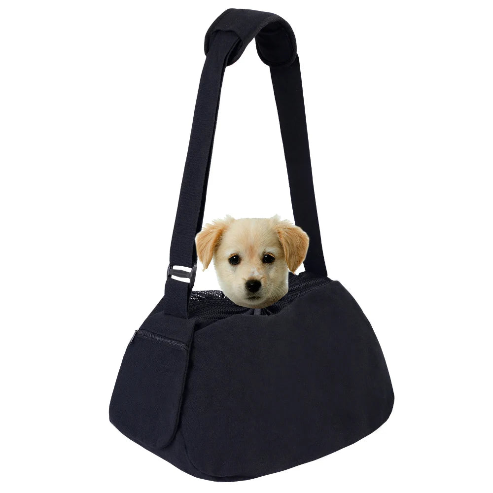 Pet Carrier Portable Dog Sling Bag with Warm Fleece Pad Foldable Pets Travel Handbag Cat Carrier for Puppy Kitthen Dogs Bag