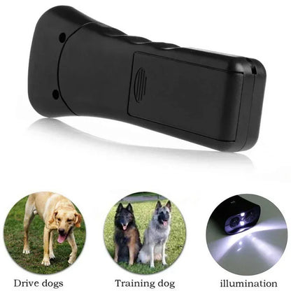 3 in 1 Pet Dog Repeller Whistle Anti Barking Stop Bark Training Device Trainer LED Ultrasonic Anti Barking Without Battery