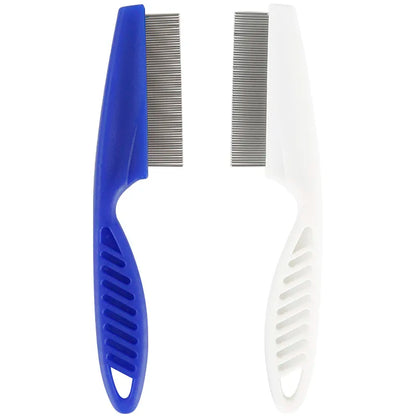 Pet Hair Shedding Comb Stainless Steel Flea Comb For Cat Dog Pet Comfort Flea Hair Grooming Comb Dog Cat Fur Removal Brush