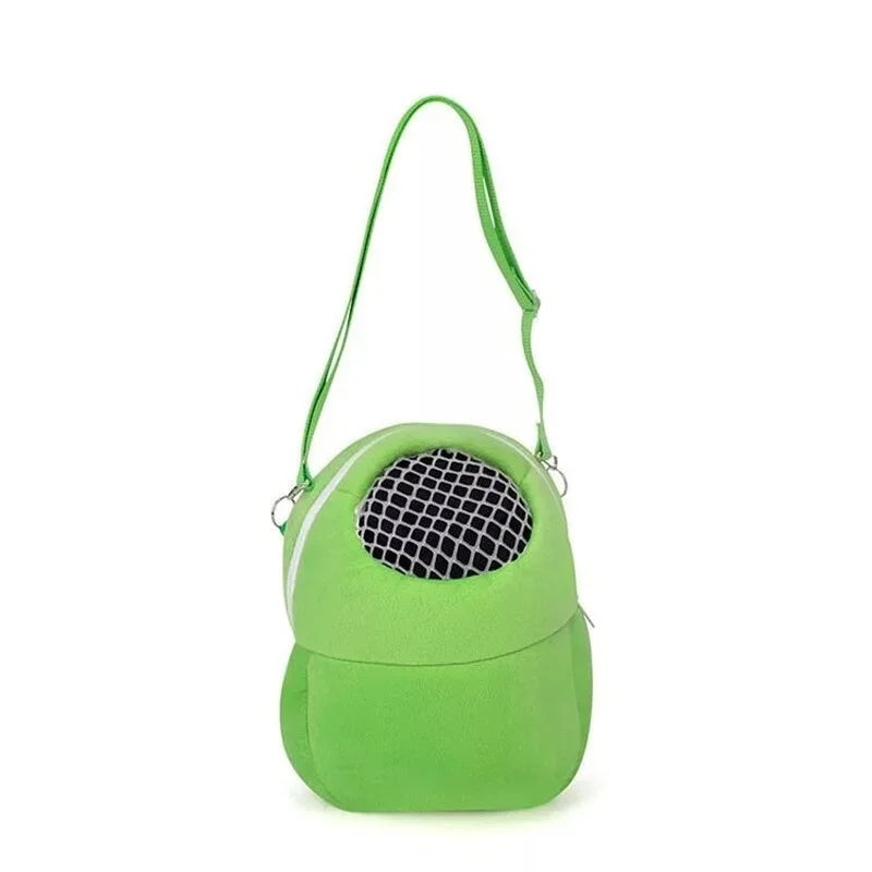 Small Pet Carrier Rabbit Cage Hamster Chinchilla Travel Warm Bags Guinea Pig Carry Pouch Bag Breathable Pet Cage Rat Leash