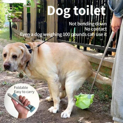 Dog Toilet Pet Dog Excrement Remover for Cleaning Excrement Pet Outdoor Cleaning Tool Telescopic Rod  Dog Products Dog Supplies