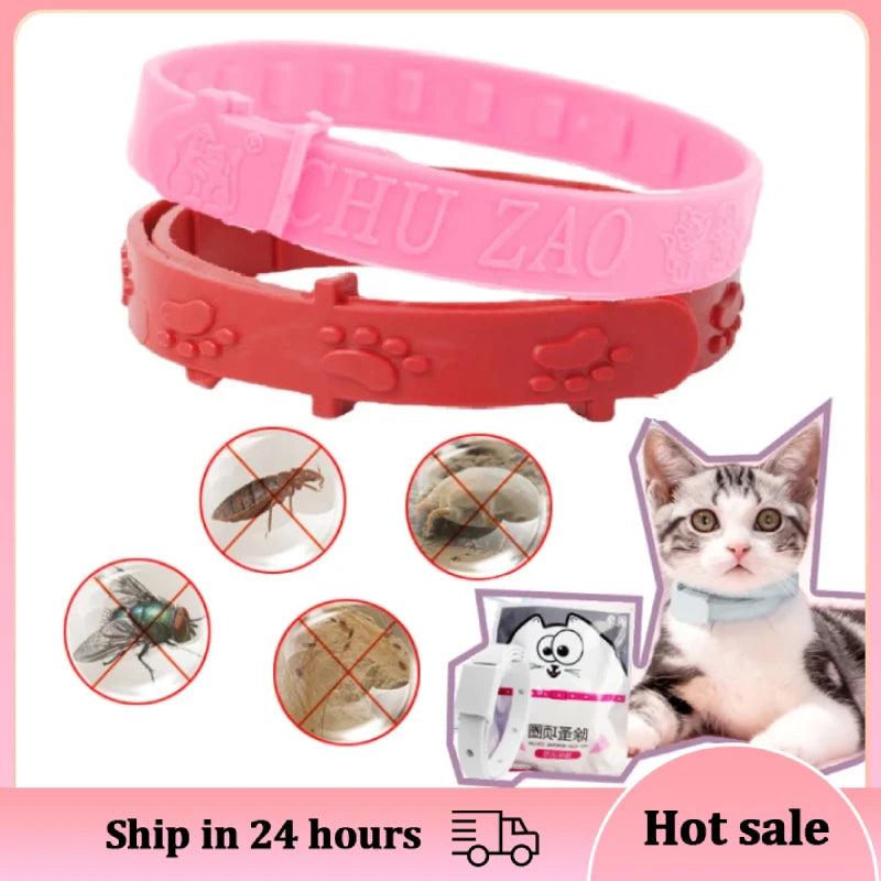 Anti Flea Cat Collar Ticks Control Cat Necklace Adjustable Lead Flea Collar For Cats Goods For Cats Pet Supplies Cat Accessories