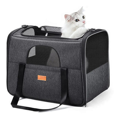 Detachable Pet Trolley Case Carrier Cats Dogs Bag Universal Large Expandable Cat Carrier with Wheels Double-layer Pet Carrier