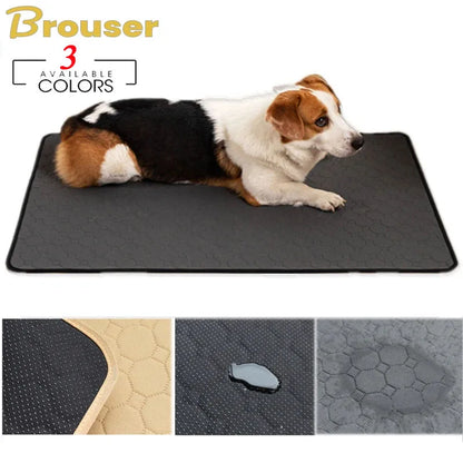 Pet urine pad washable and reusable, dog training, water absorbing and urine blocking pad, four layers of waterproof cat diaper