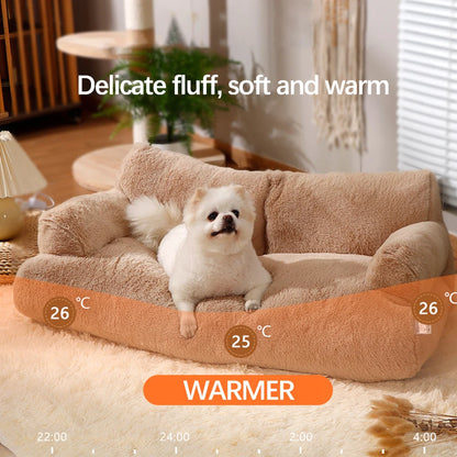 Cat Bed Sofa Winter Warm Pet Detachable Bed Plush Nest Dog Kennel Mats Kitten Deep Sleeping Bed Puppy House Basket Pet Supplies