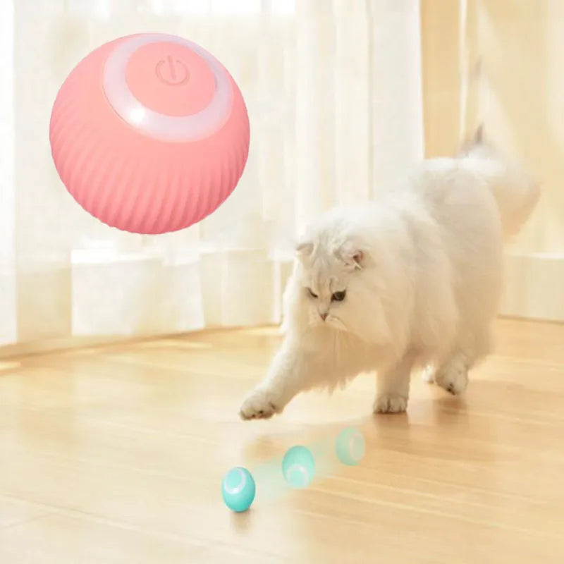 Smart Cat Toys Automatic Rolling Ball Electric Cat Toys Interactive For Cats Training Self-moving Kitten Toys Pet Accessories