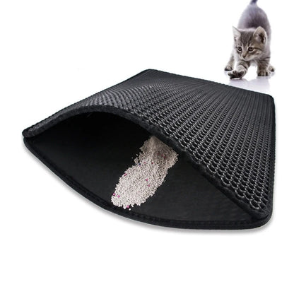 Double Layer EVA Cat Litter Pad Waterproof Non-slip Sand Basin Filter Kitten Dog Washable Mattress Floor Mat Pet Clean Supplies