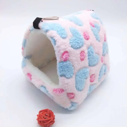 Cute Hamster House Winter Thickening Warm Soft Beds New Bread Small Animal Nest for Hamster Hedgehog Rabbit Pet Accessories 2023