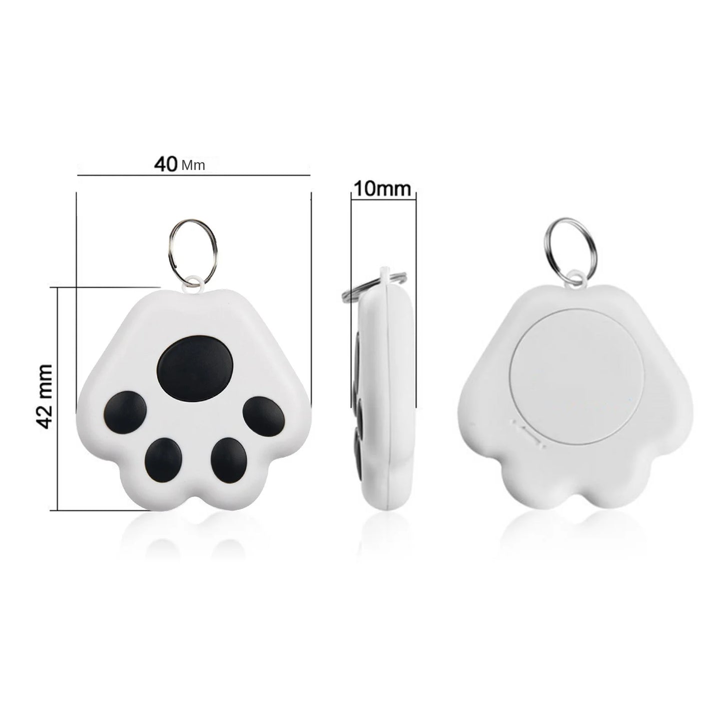 Mini Smart GPS Bluetooth Tracker Anti-Lost Device Dog Paw Shape Pet Kids Bag Wallet Keys Wireless Tracking Smart Finder Locator