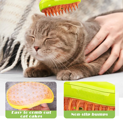 Cat Steam Brush Steamy Dog Brush 3 in 1 Electric Spray Cat Hair Brushes for Massage Pet Grooming Comb Hair Removal Combs