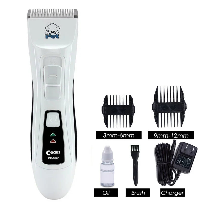 Professional Codos CP-9200 Pet Trimmer Rechargeable Dog Hair Clipper Electric Dog Grooming Clippers Shaver Hair Cutting Machine