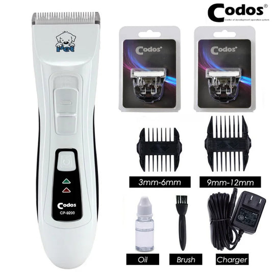 Professional Codos CP-9200 Pet Trimmer Rechargeable Dog Hair Clipper Electric Dog Grooming Clippers Shaver Hair Cutting Machine