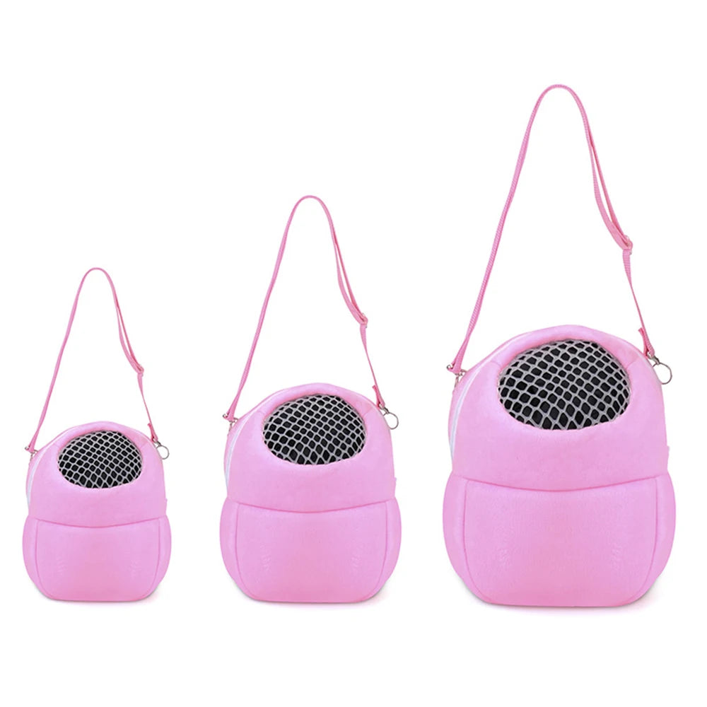 Small Pet Carrier Bag Hamster Travel Bag Rabbit Chinchilla Guinea Pig Breathable Carry Cage Warm Soft Pouch Hamster Supplies