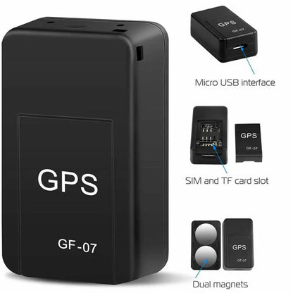 Mini GF-07 GPS Car Tracker For Motorcycle Bicycle Vehicle Pets Children Multifunction Anti-Theft Anti-lost Locator Positioner