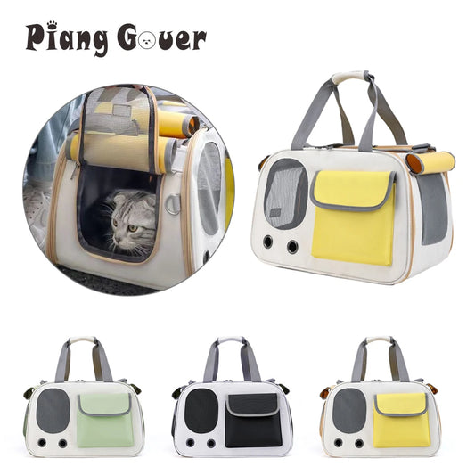 Dog Carrier Bag Cat Pet Carriers Dog Travel Big Capacity Folding Pet Shoulder Bags For Small Dogs Cats Outgoing