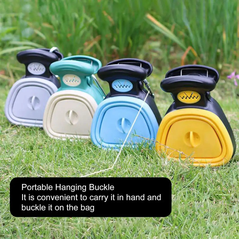 Pooper Scooper Dog Pet Travel Foldable Pick Up Animals Waste Litter Picker Shovel With 1 Roll Decomposable Bags Poop Scoop