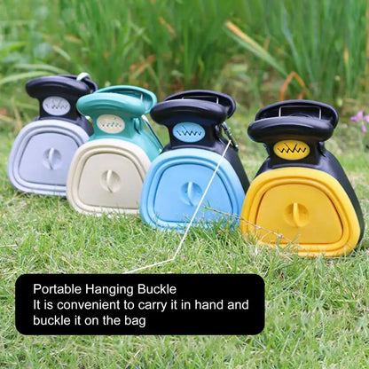 Pooper Scooper Dog Pet Travel Foldable Pick Up Animals Waste Litter Picker Shovel With 1 Roll Decomposable Bags Poop Scoop