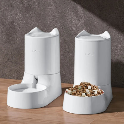 Pet Feeder Water Food Dispenser Automatic for Dogs Cats Re-fill Self Feeding for Small Medium Large Pets B03E