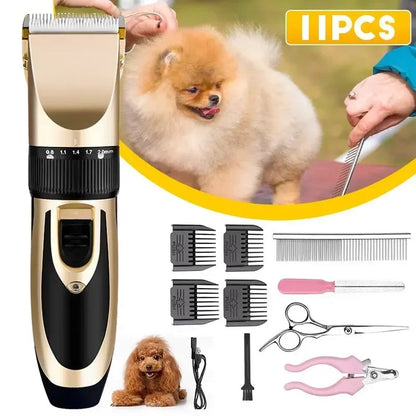 Professional Dog Pets Electric Scissor Clipper Pet Dog Hair Clipper Grooming Pet Cat Dog Rabbit Haircut Trimmer Shaver Set